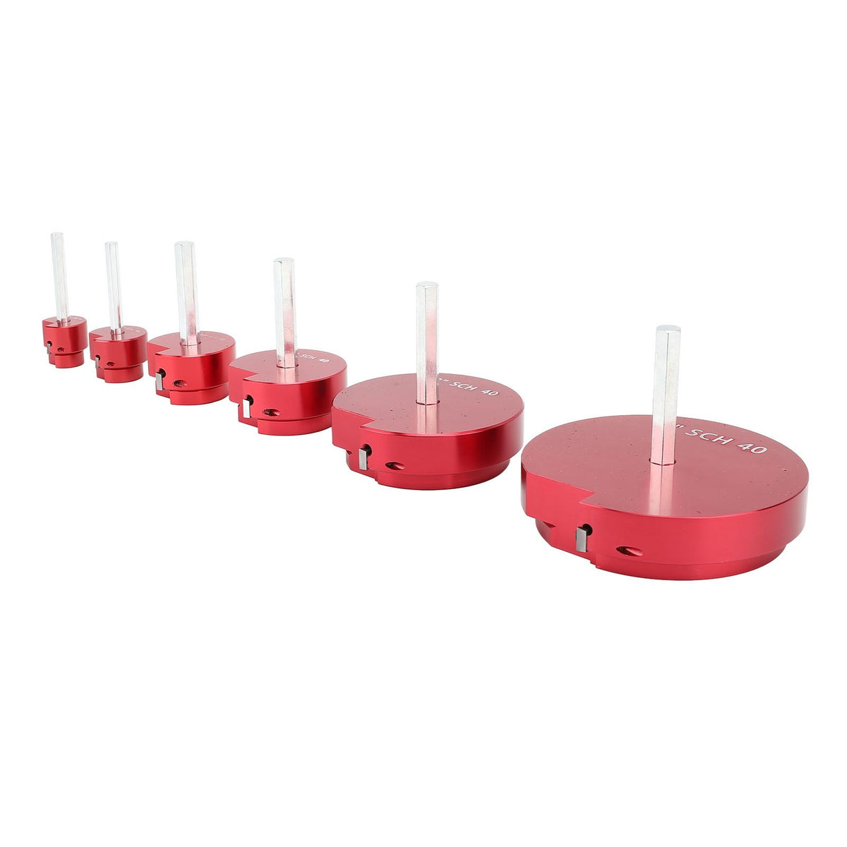PVC Pipe Reamer Tool for PPRK6 Plastic Pipe Fitting Reamer 6 Piece Kit Fit Into Standard 1/2 Inch Drills