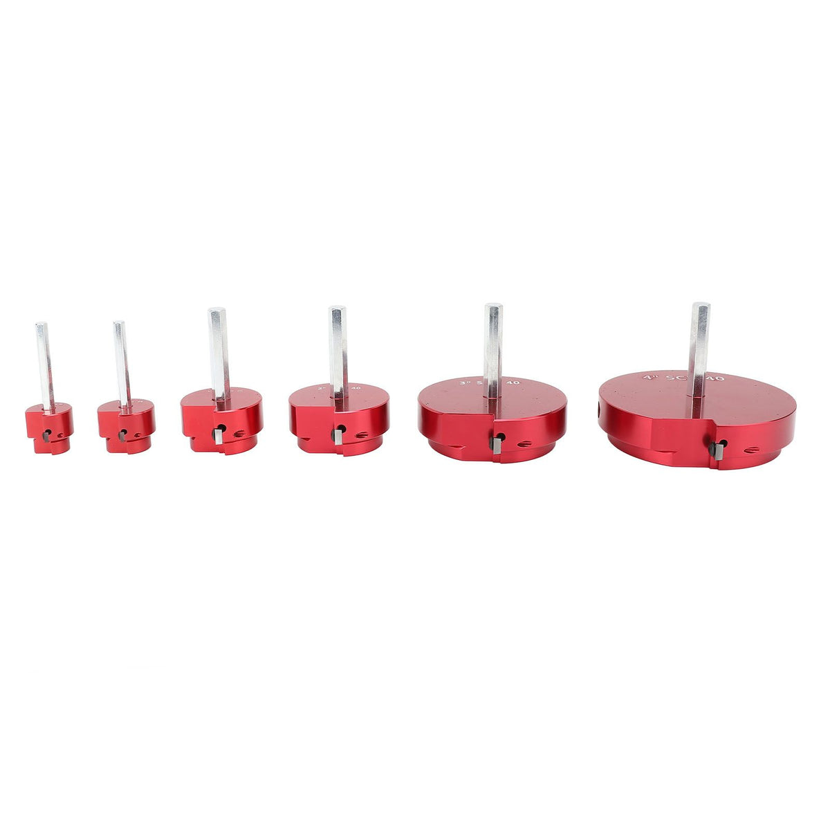 PVC Pipe Reamer Tool for PPRK6 Plastic Pipe Fitting Reamer 6 Piece Kit Fit Into Standard 1/2 Inch Drills