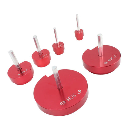 PVC Pipe Reamer Tool for PPRK6 Plastic Pipe Fitting Reamer 6 Piece Kit Fit Into Standard 1/2 Inch Drills
