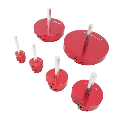 PVC Pipe Reamer Tool for PPRK6 Plastic Pipe Fitting Reamer 6 Piece Kit Fit Into Standard 1/2 Inch Drills