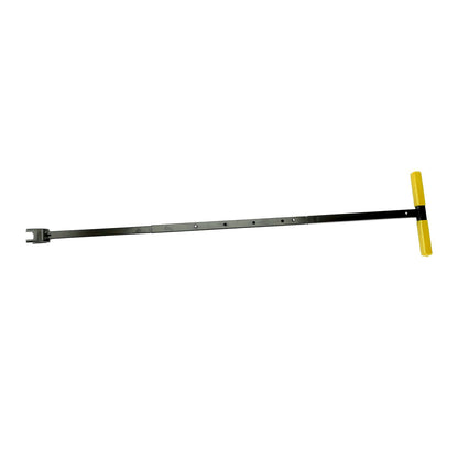 Water Meter Wrench Foldable T Handle Steel Multifunctional Water Shut Off Tool for Repairing Yellow