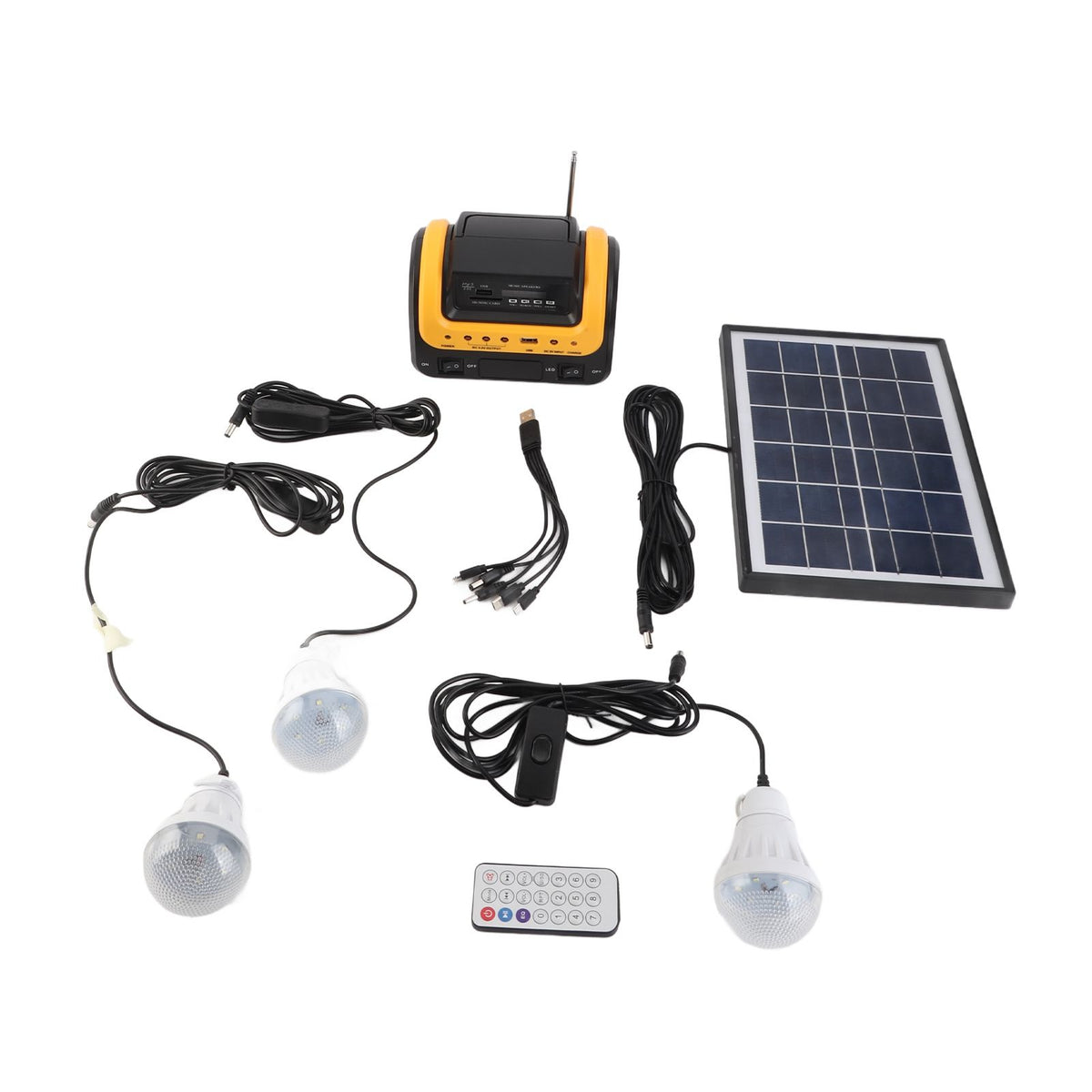 Solar Power Generator Portable Power Station 5000mAh Solar Power Generator with Solar Panel for Camping Emergency