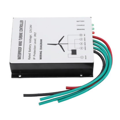 400W Wind Turbine Controller IP67 Water Resistant Wind Turbine Generator Controller Regulator 12V 24V