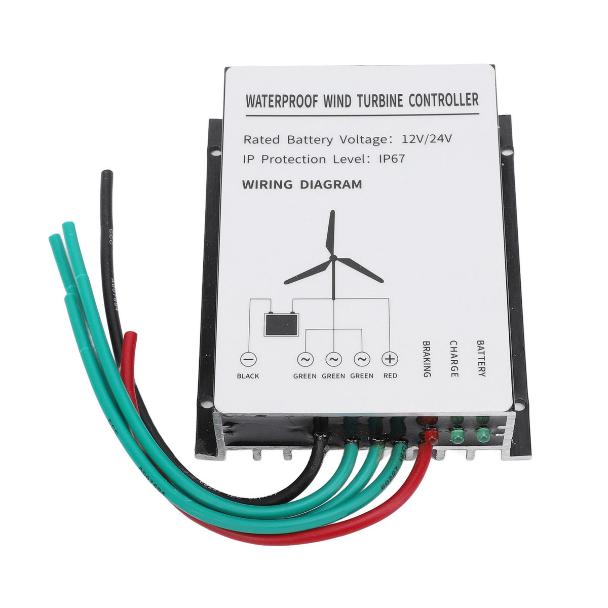 400W Wind Turbine Controller IP67 Water Resistant Wind Turbine Generator Controller Regulator 12V 24V