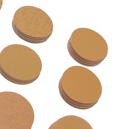 3in Gold Sanding Disc Polishing Kit Secure Fixation Versatile 40 to 800 Grit Sandpaper Sander Sanding Pad Attachment Kit