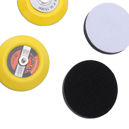 3in Gold Sanding Disc Polishing Kit Secure Fixation Versatile 40 to 800 Grit Sandpaper Sander Sanding Pad Attachment Kit