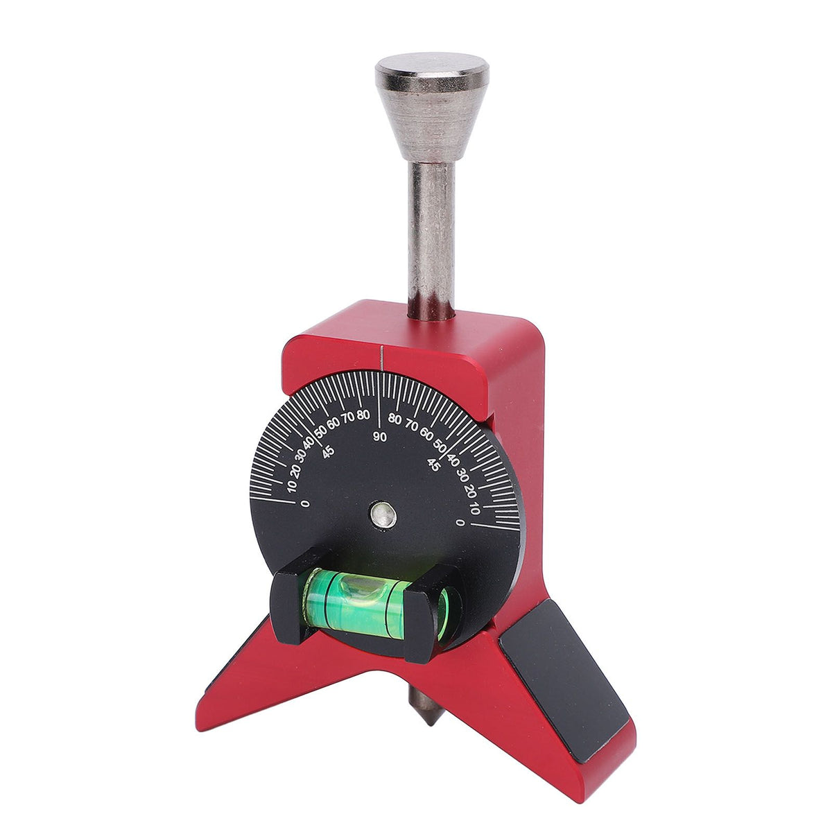 Pipe Center Finder Y Shaped Magnetic Pipe Marker Centering Head Tool with Adjustable Scale Bubble Level Protractor for Professionals