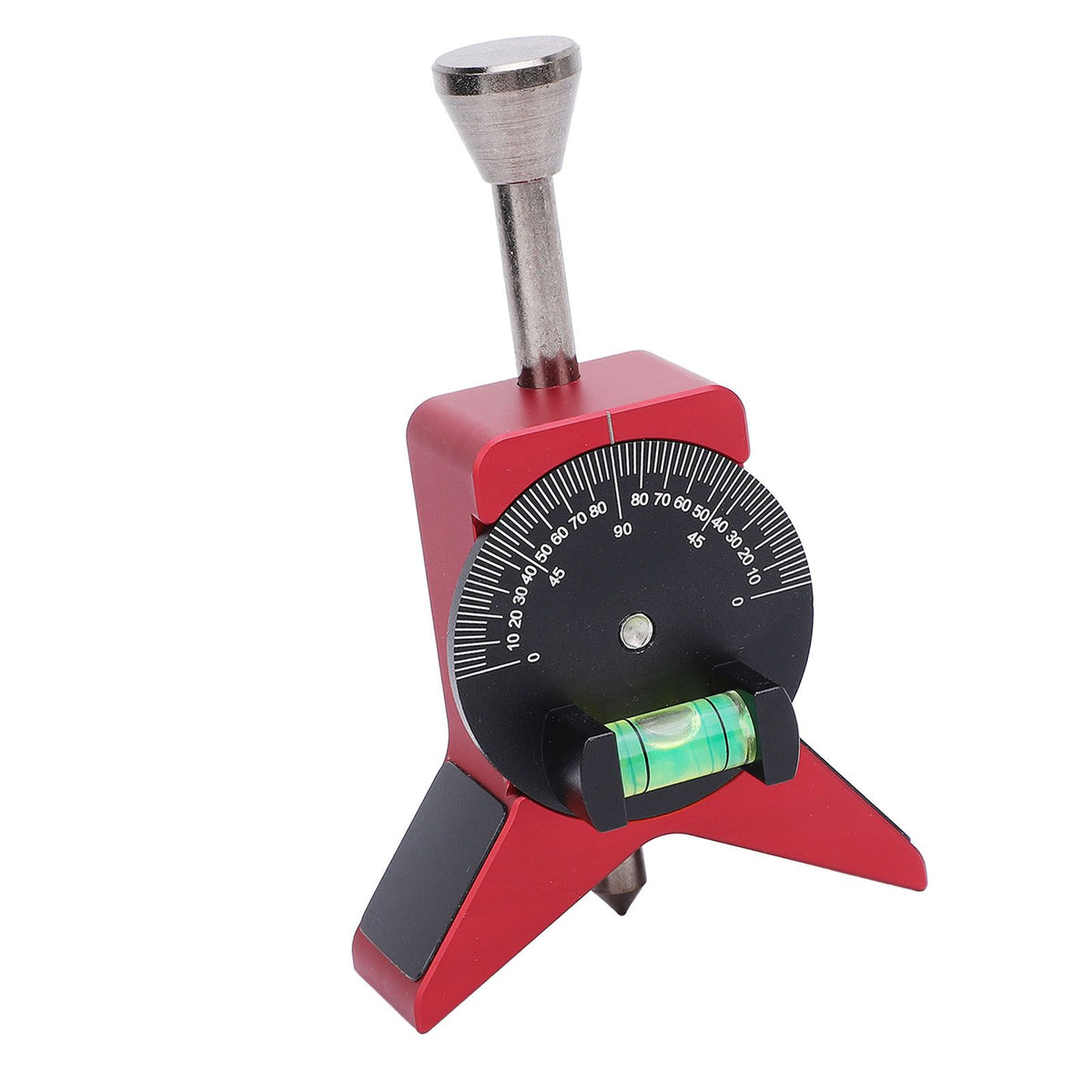 Pipe Center Finder Y Shaped Magnetic Pipe Marker Centering Head Tool with Adjustable Scale Bubble Level Protractor for Professionals