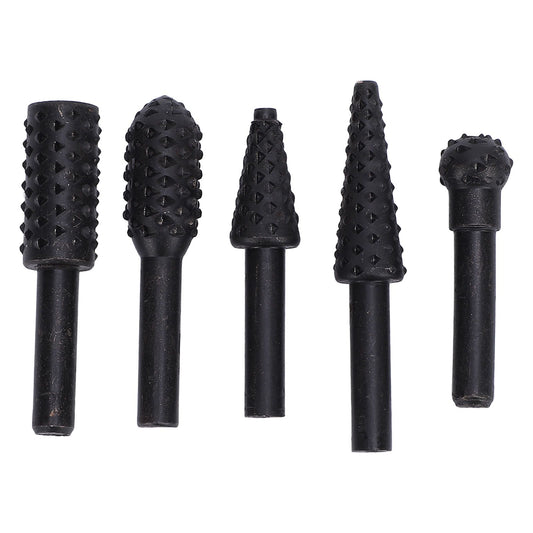 4PCS Angle Grinder Wood Carving Disc Set Carbon Steel Grinding Wheel Shaping Disc with 5 Rotating Burr Rasp for 4in 4-1/2in Angle Grinder