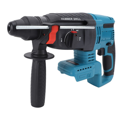 3 in 1 Impact Drill Hammer Set Lightweight Rechargeable Adjustable Mode Rotating Handle for Woodworking Projects Installation