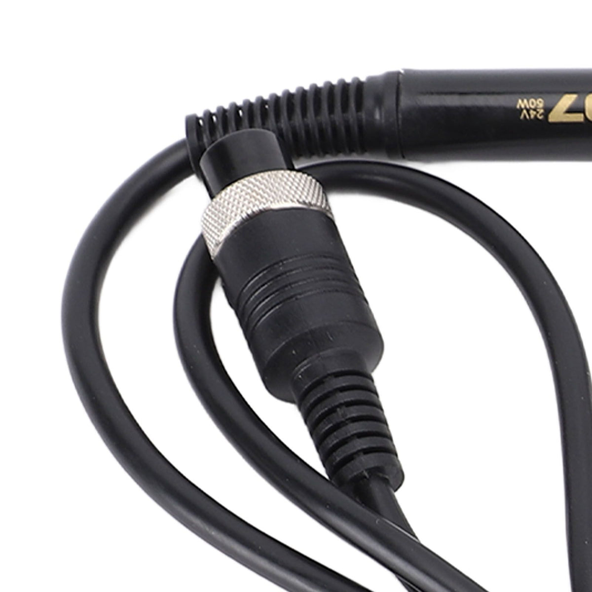 Soldering Iron Handle 50W 24V Silicone Aluminum Soldering Station Replacement Pencil Welding Tool with 5 Holes