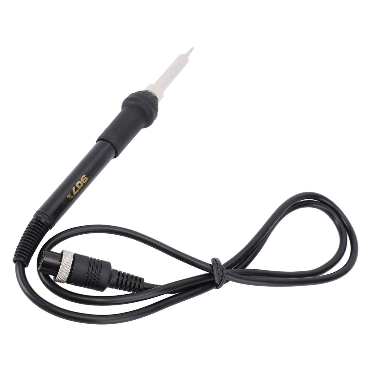 Soldering Iron Handle 50W 24V Silicone Aluminum Soldering Station Replacement Pencil Welding Tool with 5 Holes