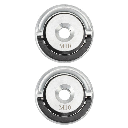 2pcs Angle Grinder Flange Nut Carbon Steel Quick Release M10 Grinder Locking Nut for Cutting Disc