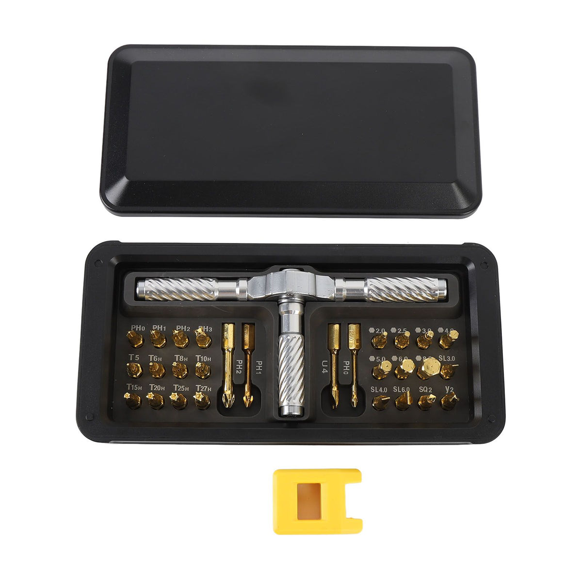 Ratchet Screwdriver Set Labor Saving 30 in 1 Design Multifunctional Ergonomic Ratcheting Screwdriver Multi Bit Set