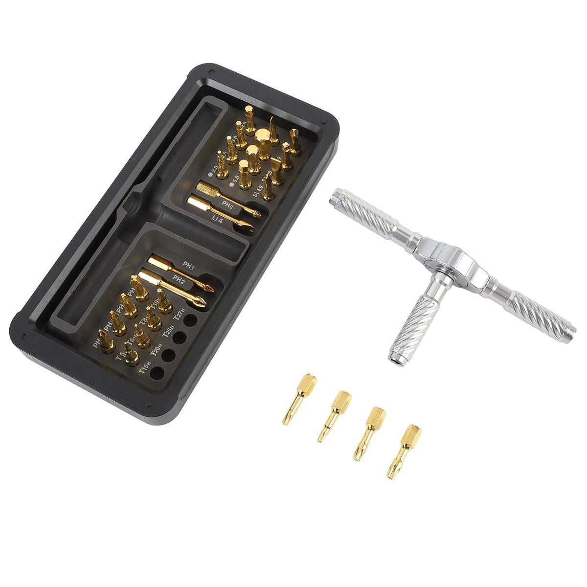 Ratchet Screwdriver Set Labor Saving 30 in 1 Design Multifunctional Ergonomic Ratcheting Screwdriver Multi Bit Set