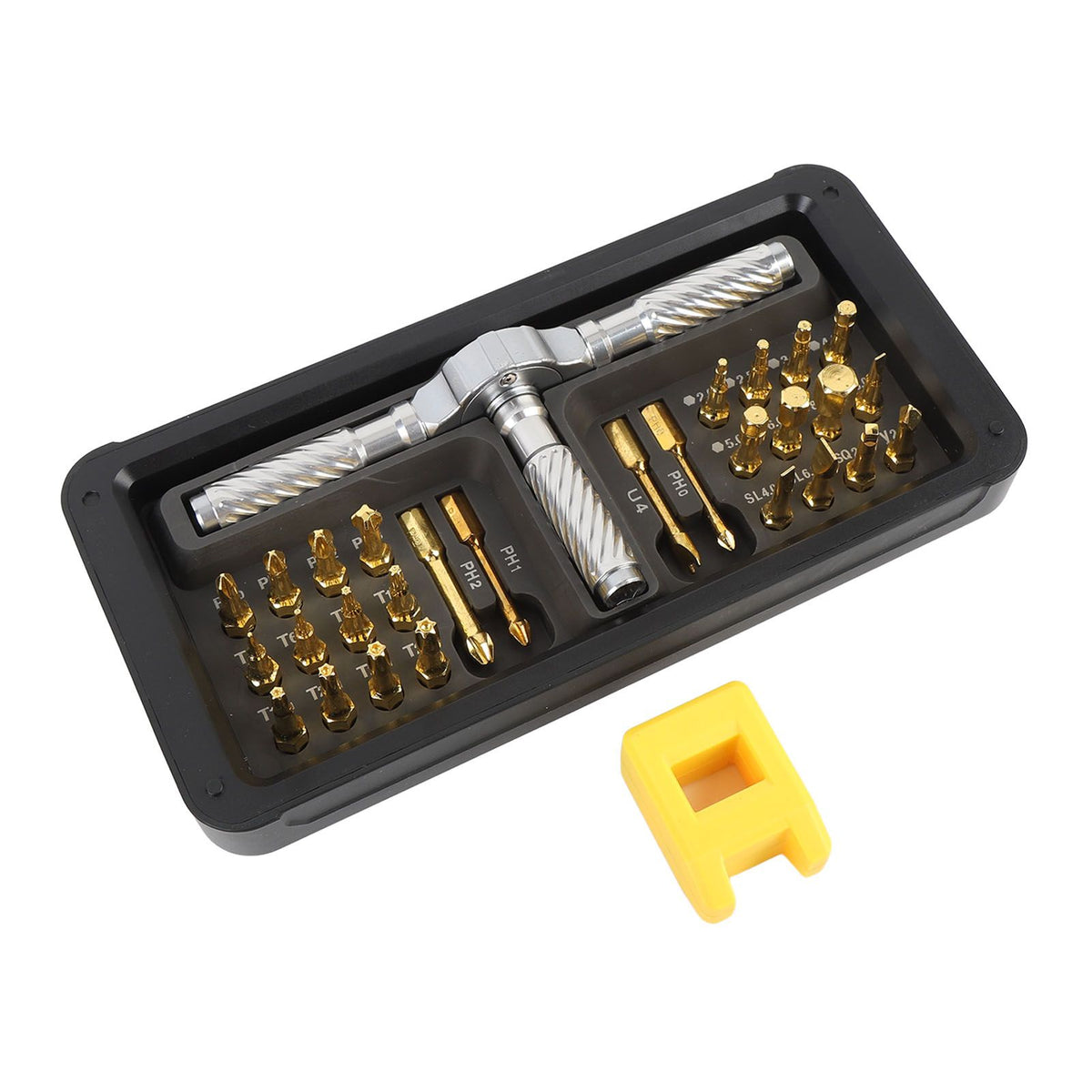 Ratchet Screwdriver Set Labor Saving 30 in 1 Design Multifunctional Ergonomic Ratcheting Screwdriver Multi Bit Set