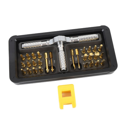 Ratchet Screwdriver Set Labor Saving 30 in 1 Design Multifunctional Ergonomic Ratcheting Screwdriver Multi Bit Set
