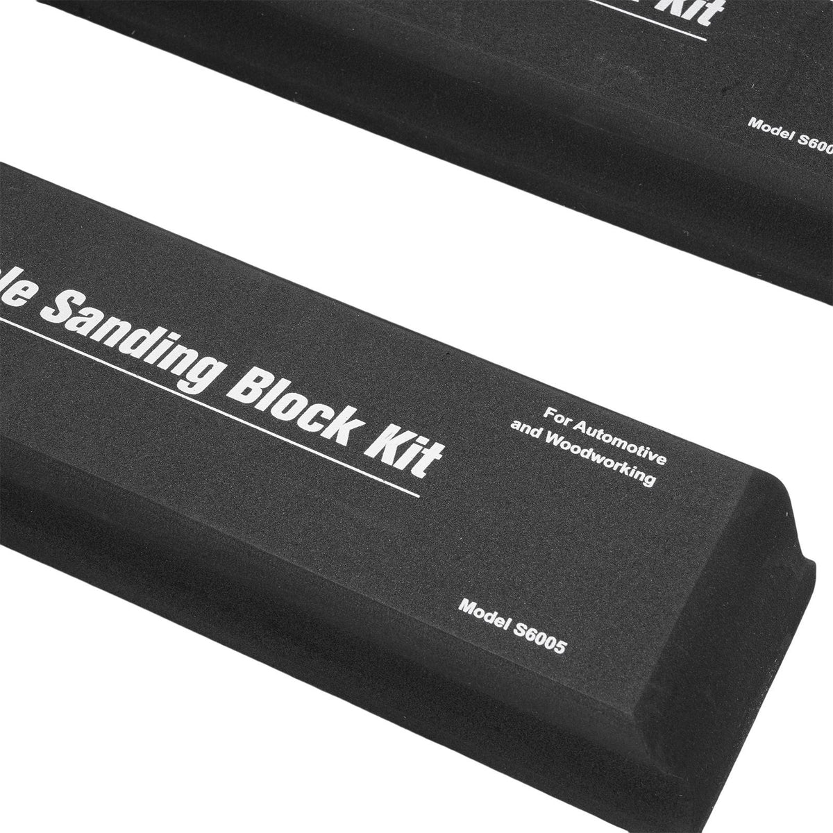 7Pcs Black Flexible EVA Sanding Block Kit Dry Wet Sanding Block Set with 7Pcs Sanding Paper for Automotive Refinishing Woodworking Projects