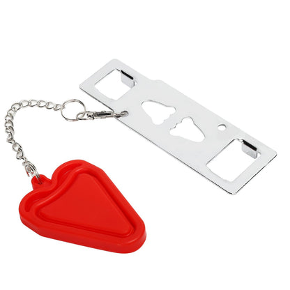 Travel Door Lock Portable AntiTheft Safety Lock Stopper for Hotel Travel Accommodation Red