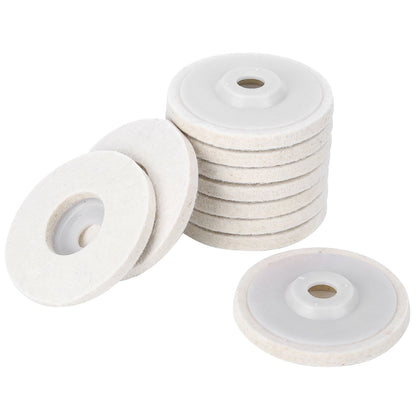 10pcs Angle Grinder Polishing Discs Wool Buffing Grinding Wheel Pads Kits for Metal JewelryFine Wool