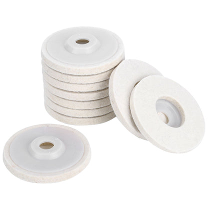 10pcs Angle Grinder Polishing Discs Wool Buffing Grinding Wheel Pads Kits for Metal JewelryFine Wool