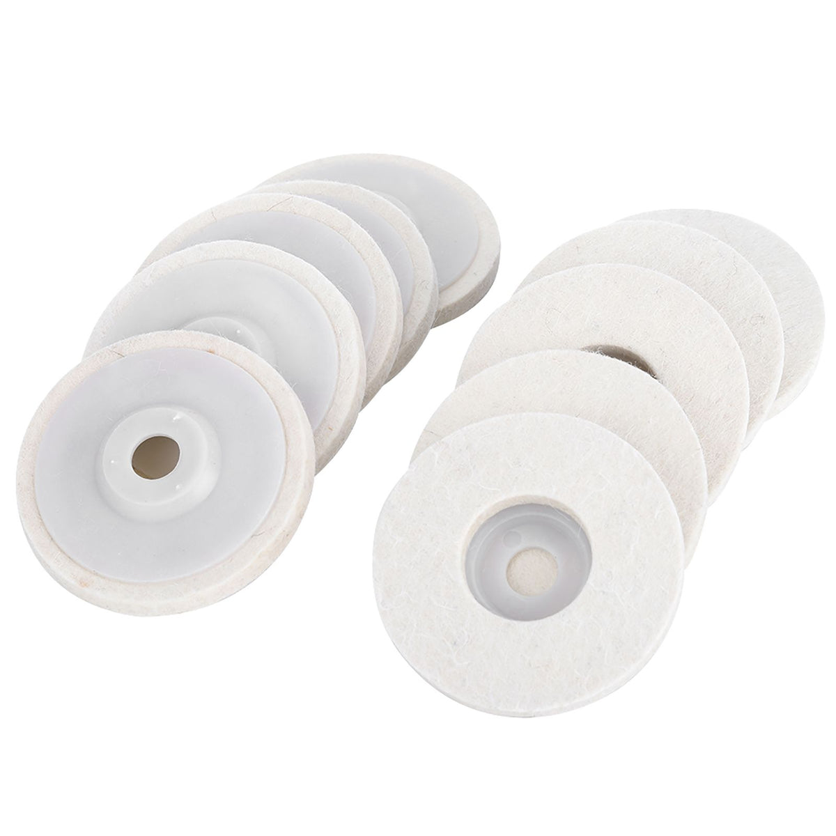 10pcs Angle Grinder Polishing Discs Wool Buffing Grinding Wheel Pads Kits for Metal JewelryFine Wool