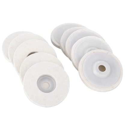 10pcs Angle Grinder Polishing Discs Wool Buffing Grinding Wheel Pads Kits for Metal JewelryFine Wool