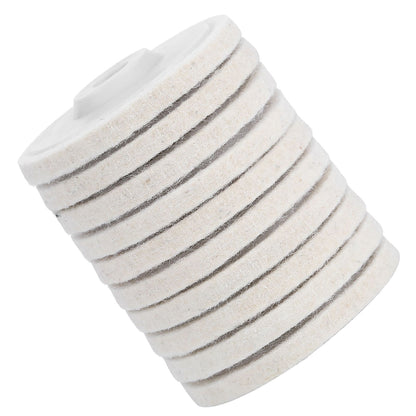 10pcs Angle Grinder Polishing Discs Wool Buffing Grinding Wheel Pads Kits for Metal JewelryFine Wool