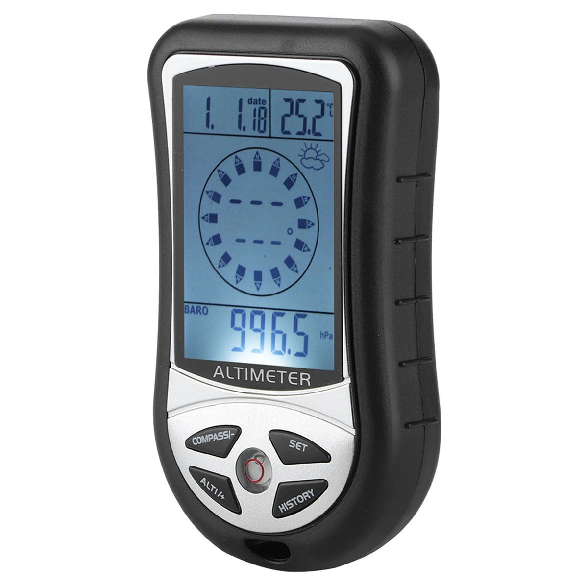 Portable Compass Multifunctional Electronic Weather Altimeter Altitude Barometer