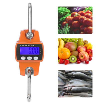 300KG Industrial Crane Scale LCD Digital Electronic Hook Hanging Weight Scale for Large Luggage