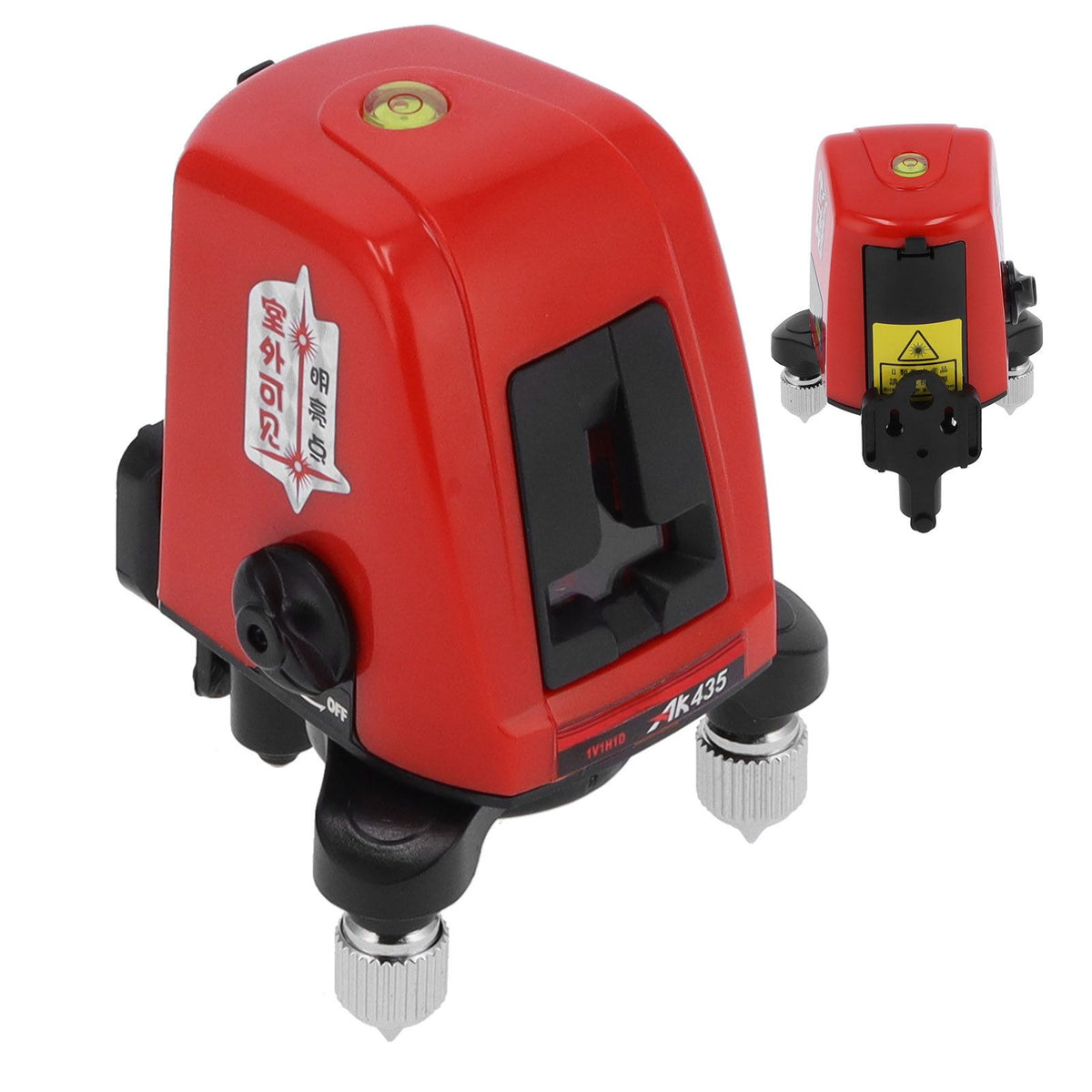 Portable 360 Degree Red Light Level Meter 2 Line Self Leveling Level Construction Tool(AK435 )