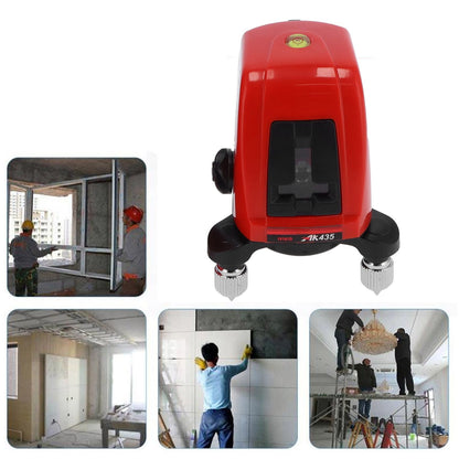 Portable 360 Degree Red Light Level Meter 2 Line Self Leveling Level Construction Tool(AK435 )