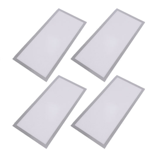 4pcs Magnetic Floor Register Vent Covers 5.5x12 Inch Magnet PVC Vent Screen Net for Wall Ceiling Floor Catch Debris Hair White