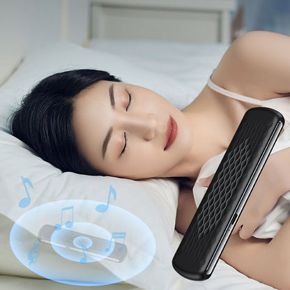 Bone Conduction Pillow Speaker for Deep Side Sleeping White Noise Sound Machine Sleep Aid Speaker Black