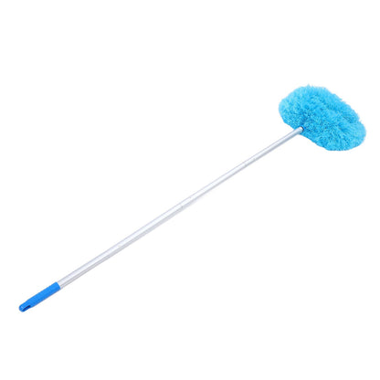 Extra Long Round Duster 360 Degree Rotation Multifunctional Washable Ceiling Fan Duster 140cm Dust Removal Tool for High Ceilings Furniture Blue