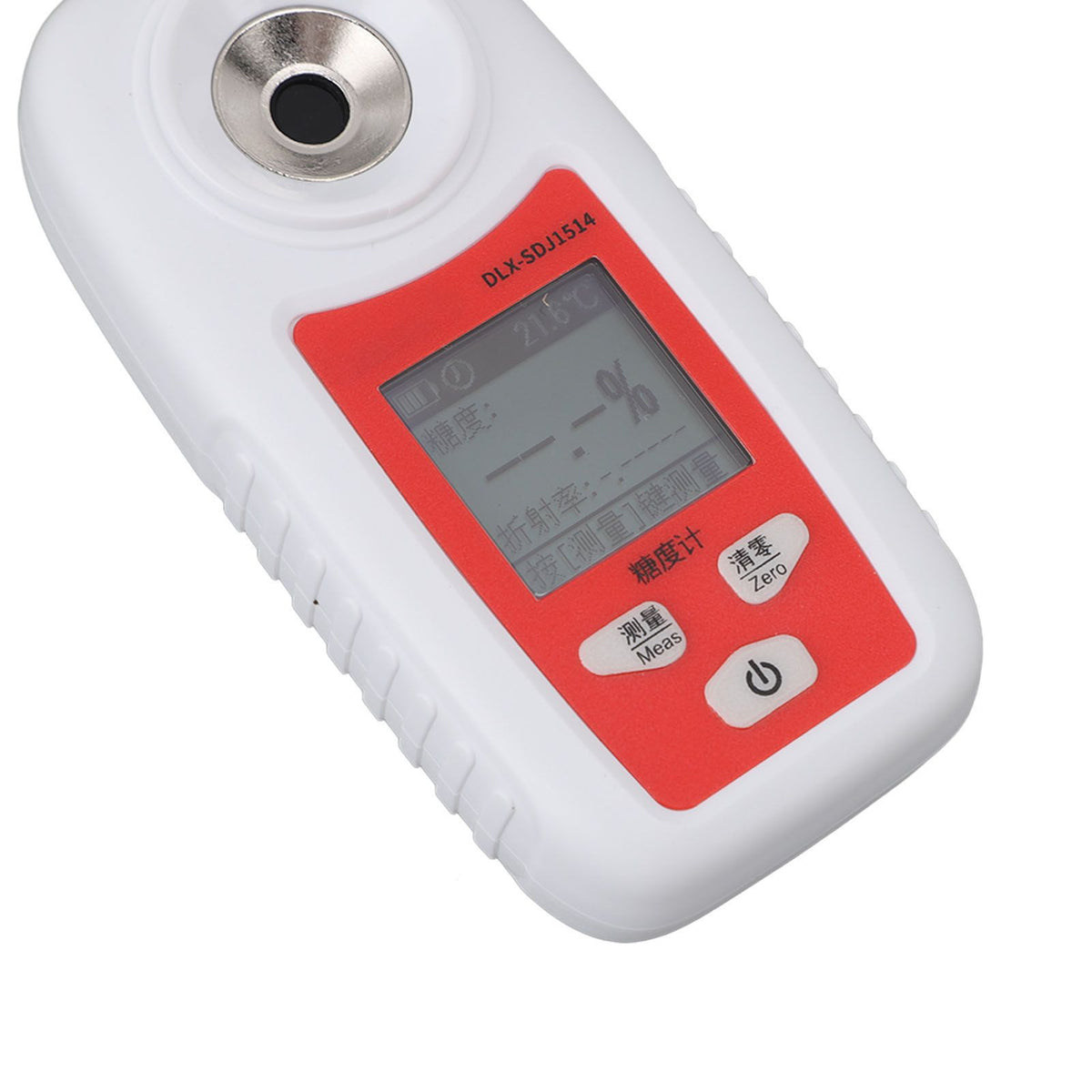 Fruit Sugar Meter High Accuracy Multifunctional Handheld Portable Sweetness Measurement Tool DLX‑SDJ1514（0‑55%）1.333‑1.430