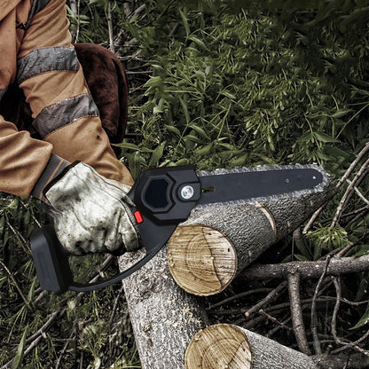 Mini Chainsaw 6 inch Small Electric Chainsaw Cordless Battery Chainsaw with 2* 24V Battery Handheld Chainsaw with 2 Replacement Chains Portable Small Chainsaw