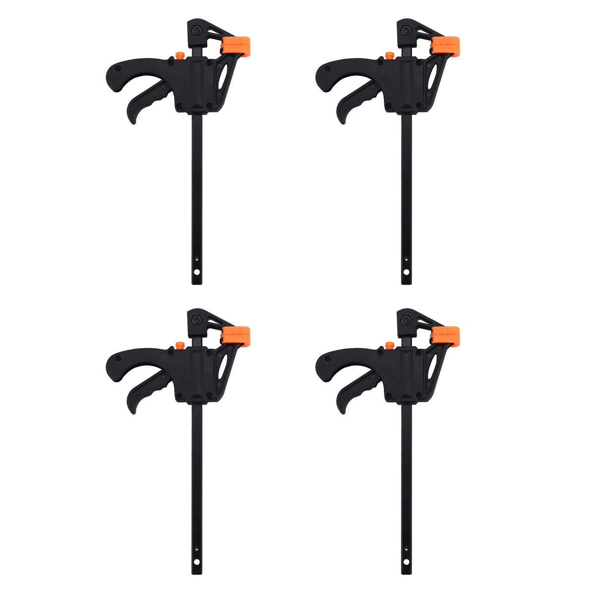 4pcs 4inch Bar F Clamps Clip Grip Quick Ratchet Release Woodworking DIY Hand Tool Kit