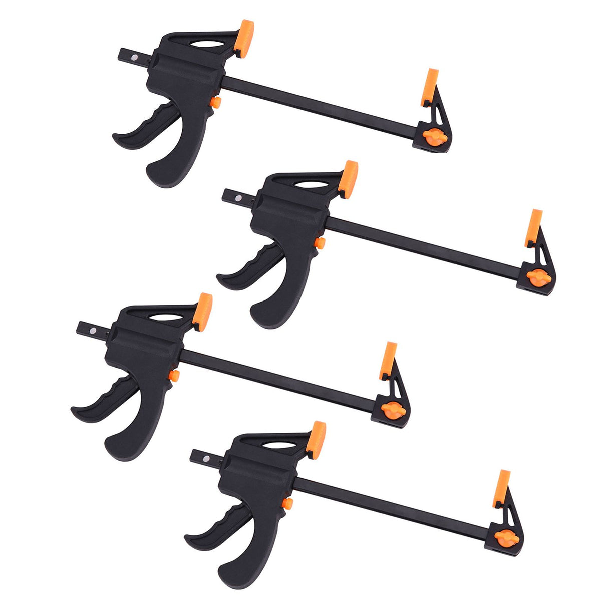 4pcs 4inch Bar F Clamps Clip Grip Quick Ratchet Release Woodworking DIY Hand Tool Kit