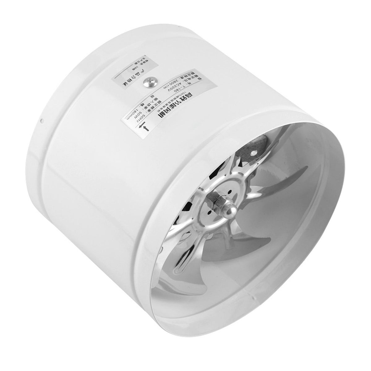 42W 220V Wall Mounted Exhaust Fan Low Noise Home Bathroom Kitchen Garage Air Vent Ventilation