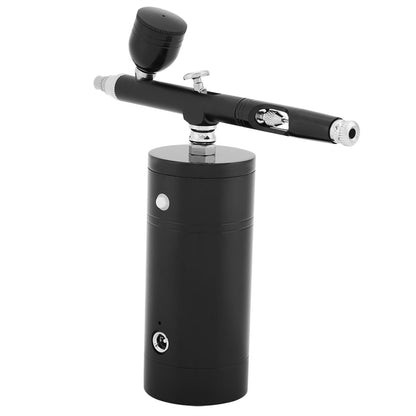 0.3mm Black Mini Air Compressor Spray Gun Airbrush Set 7CC Capacity Set USB Powered 8.4V
