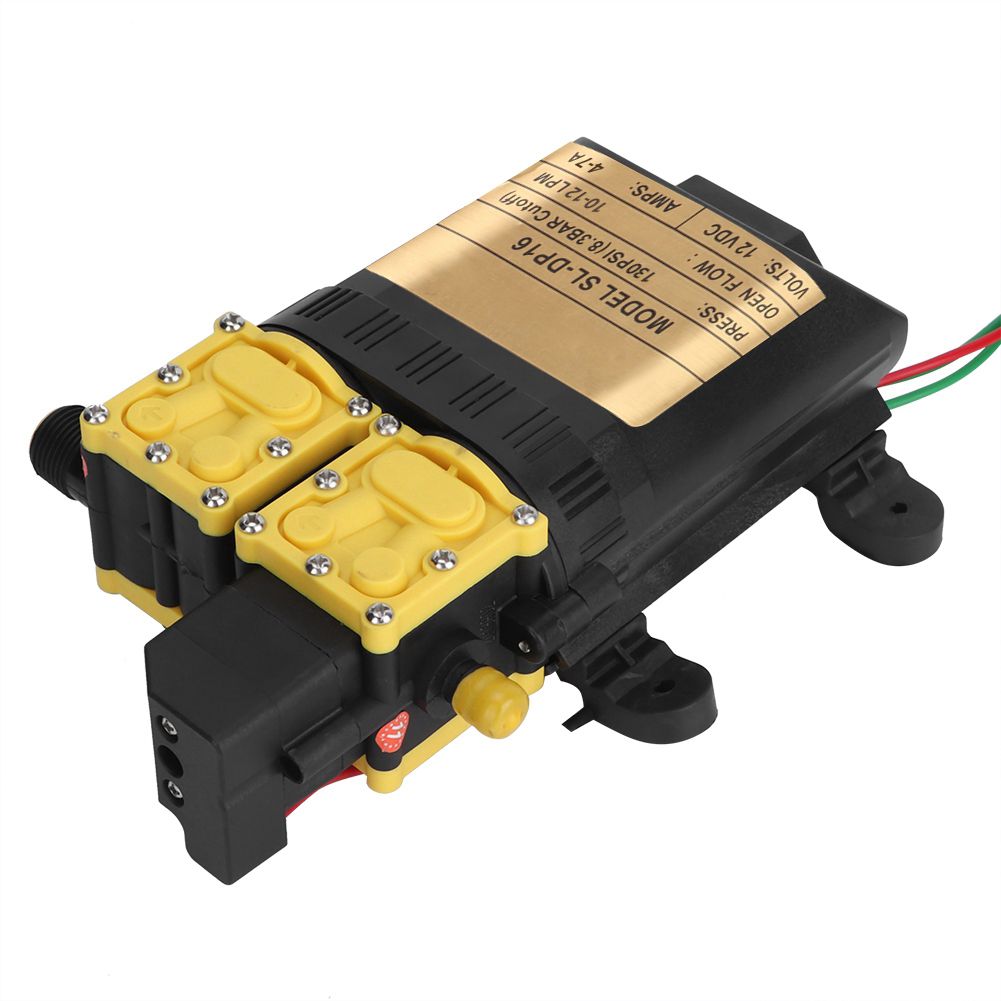 12V High Pressure Double Head Diaphragm Water Pump Electric Water Sprayer Pump