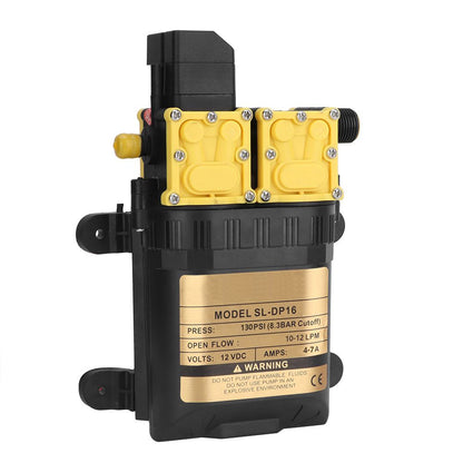 12V High Pressure Double Head Diaphragm Water Pump Electric Water Sprayer Pump