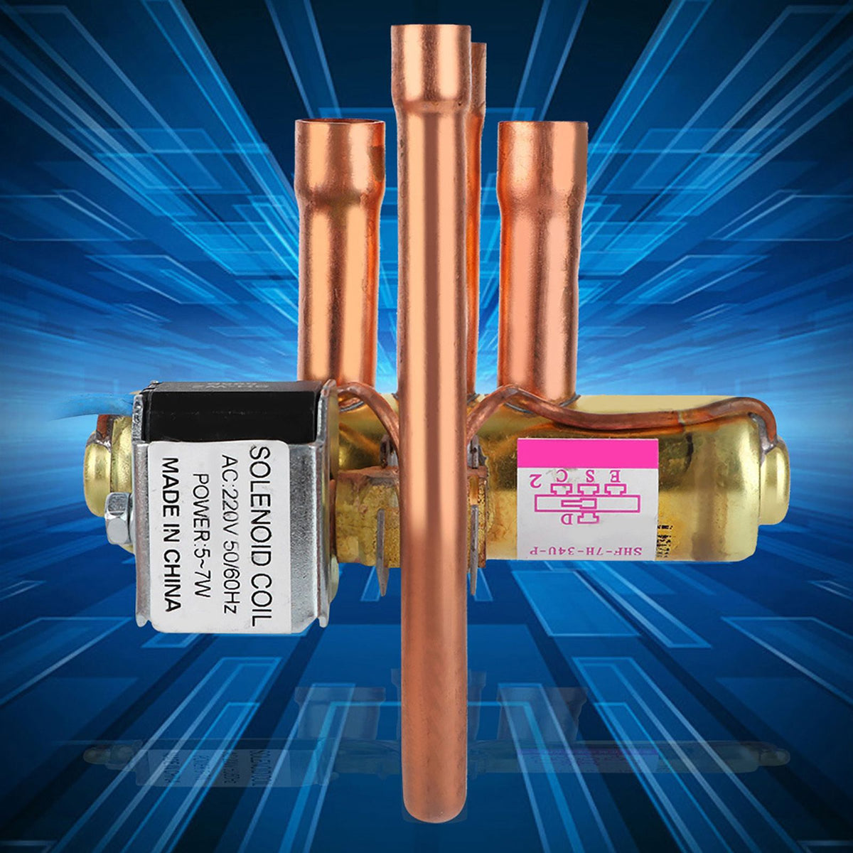 Air Conditioning Four way Reversing Valve Refrigeration Service Maintenance Accessory (1.5P-2P)