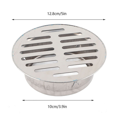 Stainless Steel Balcony Anti Blocking Floor Drain for Outdoor Yard Use(110 Flat)