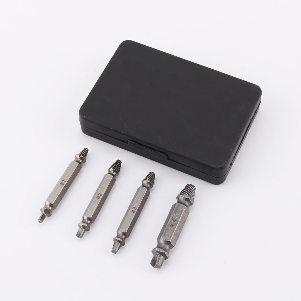 Double Side Drill Out Damaged Screw Extractor Out Remover Handymen Broken Bolt Stud Removal Too
