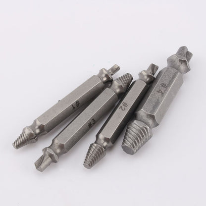 Double Side Drill Out Damaged Screw Extractor Out Remover Handymen Broken Bolt Stud Removal Too