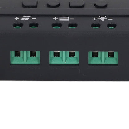 Solar Panel Controller 3 Stage PWM Charging Intelligent Microcontroller ABS Aluminum Plate 12V 24V Solar Charge Controller SEC10(10A)