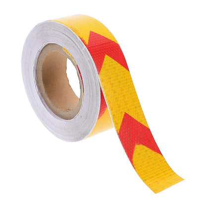 Fluorescent Reflective Warning Tape, 1 Roll Self-Adhesive Safety Strip