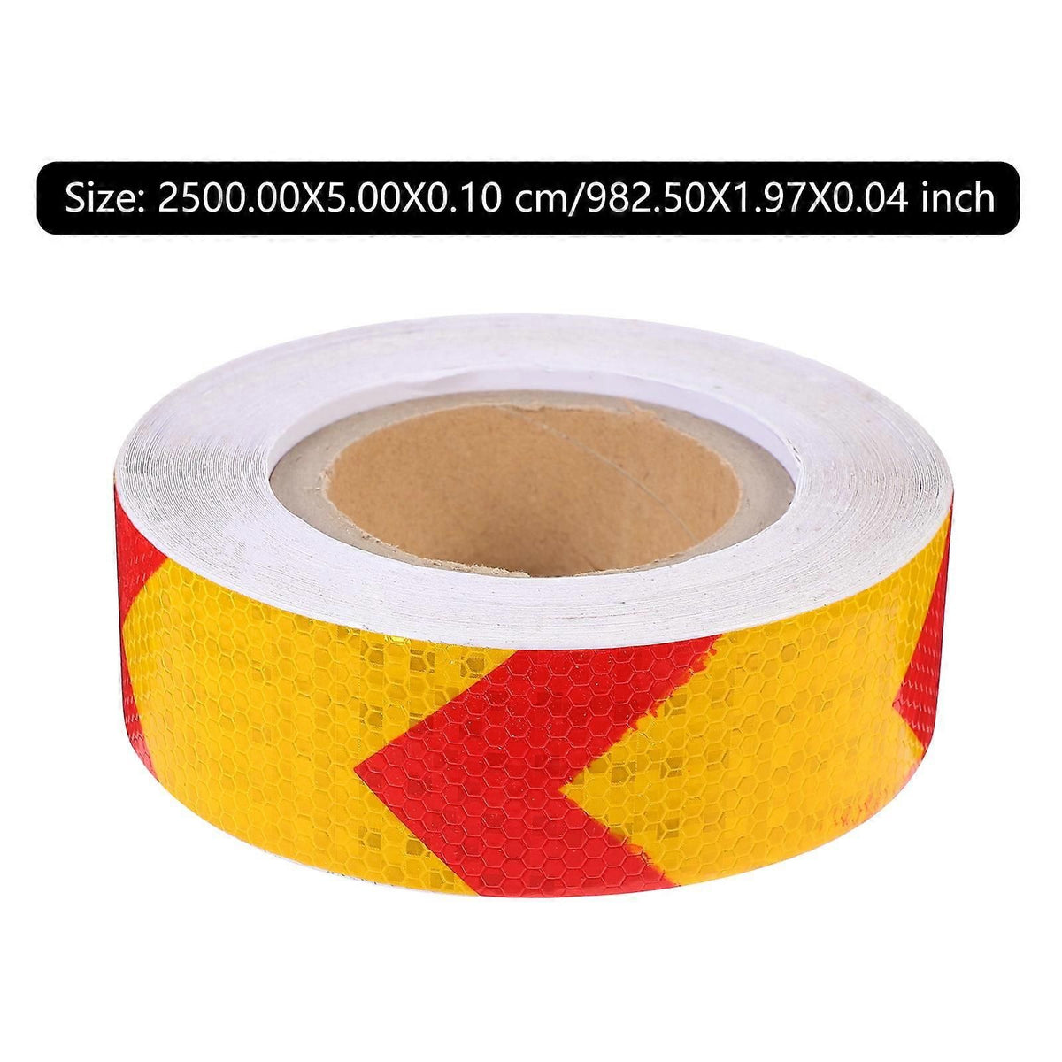 Fluorescent Reflective Warning Tape, 1 Roll Self-Adhesive Safety Strip